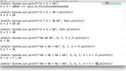 Java Programming for Complete Beginners - Java 16 - Step 12 - Advanced Printing Output to Console with Java – Exercises Instructional Video