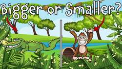 Bigger or Smaller? Wild Animal Guessing Game for Kids Instructional Video