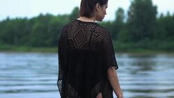 women's feet in water Stock Footage