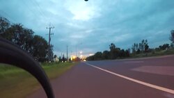 POV bicycle riding, commuter with road racing bike Stock Footage