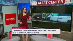Two injured, First Student van damaged, in head-on collision in Ulster County News Clip