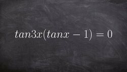 Finding all of the solutions of a equation with tangent and a triple angle Instructional Video