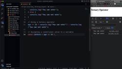 Modern JavaScript from the Beginning - Second Edition - Ternary Operator Instructional Video