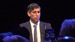 Rishi Sunak addresses crowds on day one of Tory conference News Clip