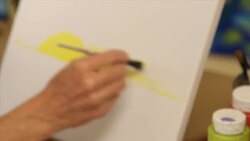 How to Paint a Basic Sunset Using Acrylic Paint Instructional Video