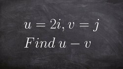 How to find the resultant vector of the difference of two vectors Instructional Video