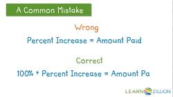 Using Multiplication to Find Percent Increase Instructional Video