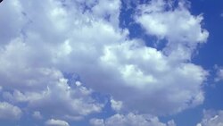 Soft Smooth Heavenly Clouds on Clear Sky in Sunny Day Stock Footage