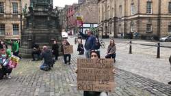 Black Lives Matter demonstrations take place in Edinburgh News Clip