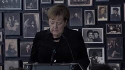 CLEAN : Merkel voices deep shame on first visit to Auschwitz News Clip