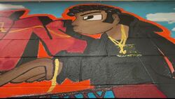 Mural by Shelton HS senior honors officers who positively impacted his life News Clip