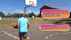 #5. How to teach: Layups Part 2 › Dribble, skill & shoot | Basketball skills in PE Instructional Video