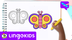 How to draw a Butterfly Instructional Video