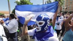 CLEAN : Dozens protest in Nicaragua on Human Rights Day News Clip