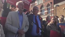 Corbyn calls for general election Stock Footage