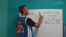 Length of a Rectangle Problem Instructional Video