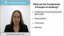 Fundamental Principles of Auditing Instructional Video