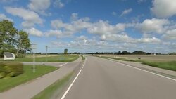 Denmark XVII synched series rear driving studio process plate background Stock Footage