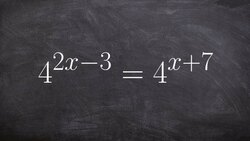 Using one to one property to solve an exponential equation Instructional Video