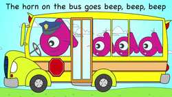The Wheels On The Bus Nursery Rhyme | English Tree TV Instructional Video