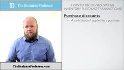 Accounting for Special Merchandizing Transactions Instructional Video