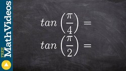 How do we create the graph of the tangent function Instructional Video
