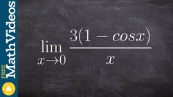 Evaluate the limit using special trigonometric limit of cosine Instructional Video