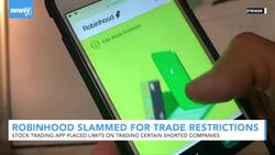 Robinhood Criticized For Trade Restrictions On Certain Companies News Clip