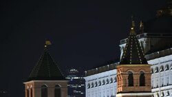 Stock shots of the Kremlin at night News Clip