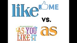 English Vocabulary Lesson on the difference between LIKE and AS Instructional Video