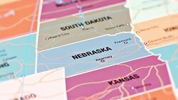 Nebraska from USA States Stock Footage