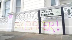 Graffiti seen near Angela Rayner's flat in Hove News Clip
