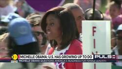 Michelle Obama questions America's readiness for female leaders News Clip