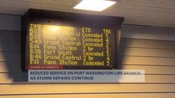 Reduced service on Port Washington LIRR branch as storm repairs continue News Clip