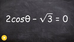 Solve the cosine equation from zero to 2pi and all solutions Instructional Video