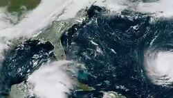 2018 Hurricane Florence Landfall Satellite Time Lapse Stock Footage