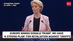 'Europe Holds Lot Of Cards': EU Chief Threatens Trump As U.S. Wages Tariff War | Watch News Clip