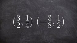 Write the equation of a line between two points that are fractions Instructional Video