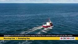 CBC reporter demos rescue in military drill ahead of lobster trap Dumping Day News Clip