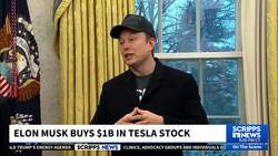 Tesla's stock is rising as Elon Musk buys more than 2.5M shares worth about $1B News Clip
