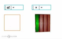 Multiplying Fractions by Fractions Using Models Instructional Video