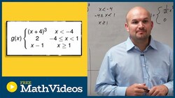 Graph piecewise functions three equations Instructional Video