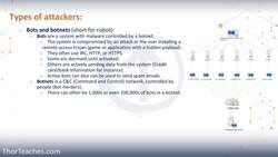 CISSP® Certification Domain 1 Security and Risk Management Video Boot Camp for 2022 - Risk - Attackers and Types of Attacks - Part 2 Instructional Video