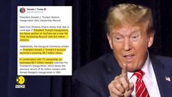 Trump Says Presidential Inauguration Set Viewership Record News Clip