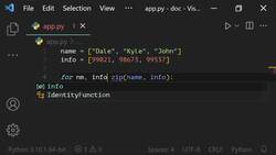 The Ultimate Guide to Python Programming With Python 3.10 - zip() Function Instructional Video