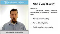 Marketing - What is Brand Equity? Instructional Video
