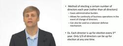 Staggered Voting in a Corporation Instructional Video