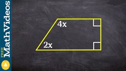 Determine the missing variable using the sum of interior angles ex 1 Instructional Video
