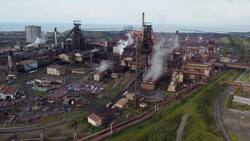 Drone footage of Tata Steel's Port Talbot steelworks News Clip