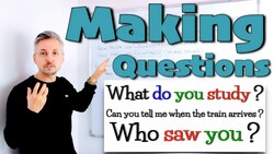 Lesson on how to MAKE QUESTIONS (order of words when making questions) Instructional Video